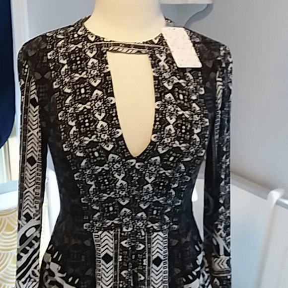 Free people Tegan border printed long sleeve mini dress - Picture 4 of 13